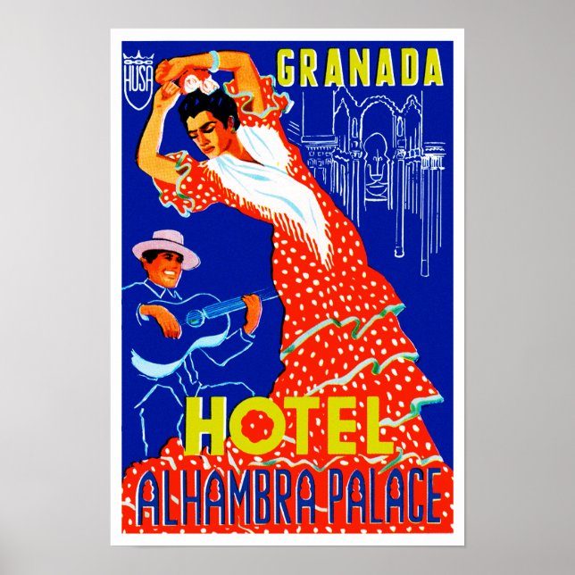 Granada Hotel Alhambra Palace Poster (Vorne)