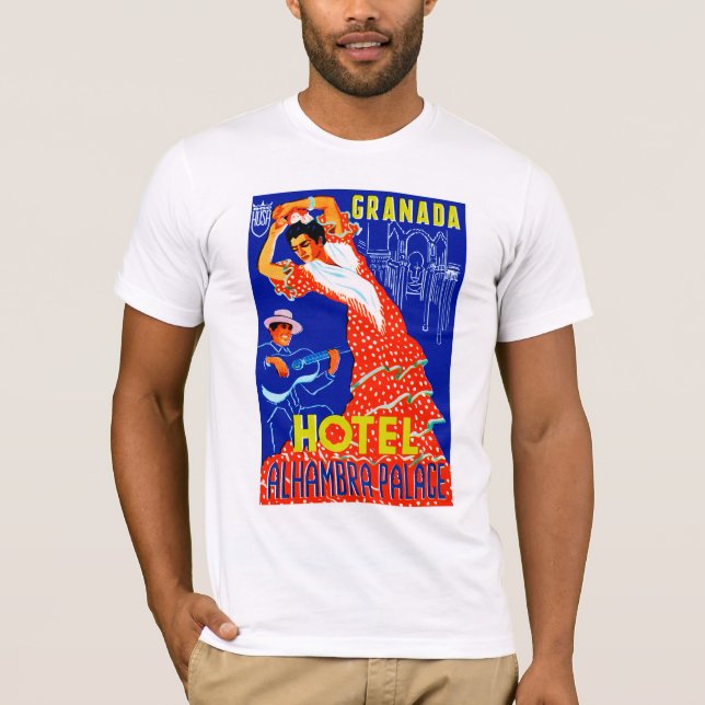 Granada-Hotel-Alhambra-Palast T-Shirt (Vorderseite)