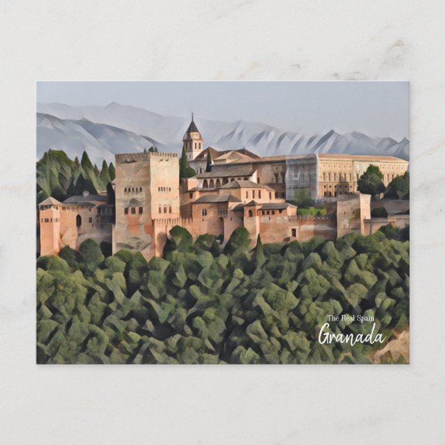 Granada Kunst - Das wahre Spanien Postkarte (Vorderseite)