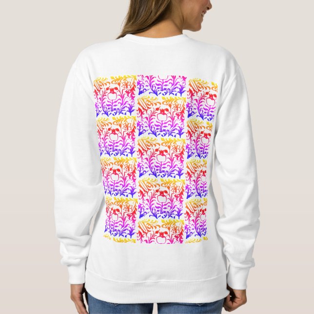 Granada motivo vegetal colorido sweatshirt (Rückseite)