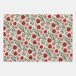 Granada: Muster der Granatäpfel Geschenkpapier Set