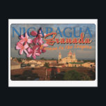 Granada Nicaragua Postkarte<br><div class="desc">Dies ist eine Retro-Postkarte für Granada Nicaragua</div>