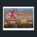 Granada Nicaragua Postkarte<br><div class="desc">Dies ist eine Retro-Postkarte für Granada Nicaragua</div>