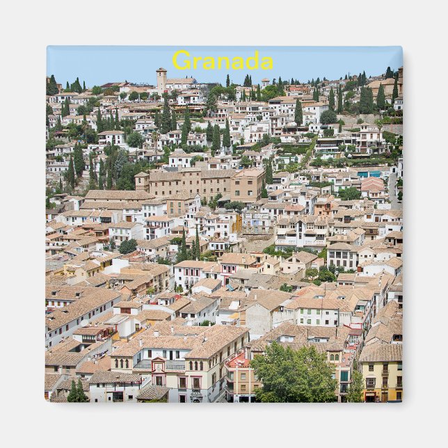 Granada. Panorama von Albaicin Magnet (Vorne)