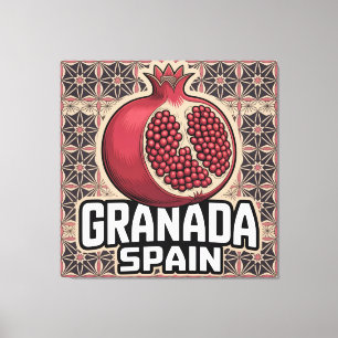 Granada Spain Pomegranate Sticker Leinwanddruck