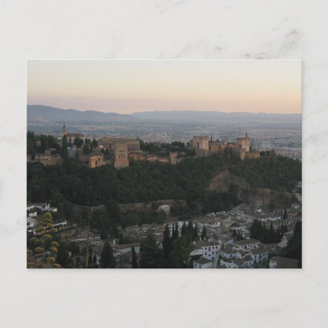 Granada Spanien, Alhambra Postcard Postkarte (Vorderseite)