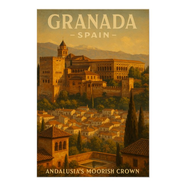 Granada, Spanien — Andalusien. Poster (Vorderseite)