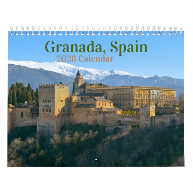 Granada, Spanien - Kalender 2026 (Titelbild)