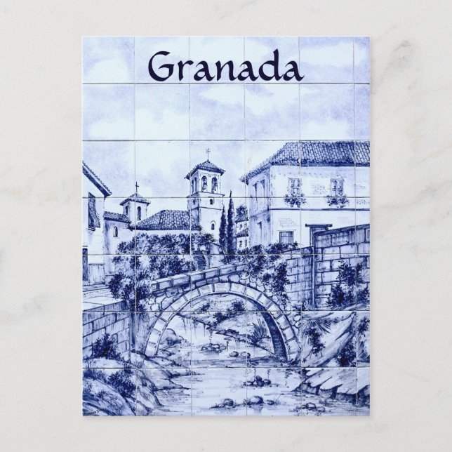 Granada, Spanien Postkarte (Vorderseite)