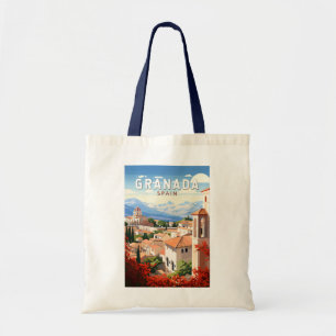 Granada Spanien Reise Kunst Vintage Tragetasche