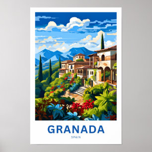 Granada Spanien Reisen Print Poster