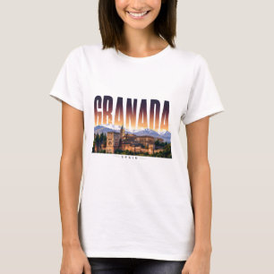 Granada Spanien Spanische Kultur-Erforschung Ansic T-Shirt