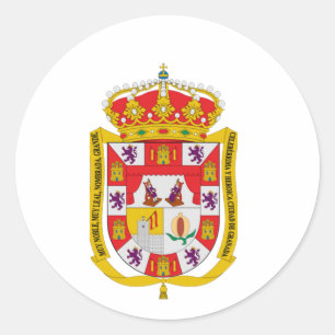 Granada (Spanien) Wappen Runder Aufkleber