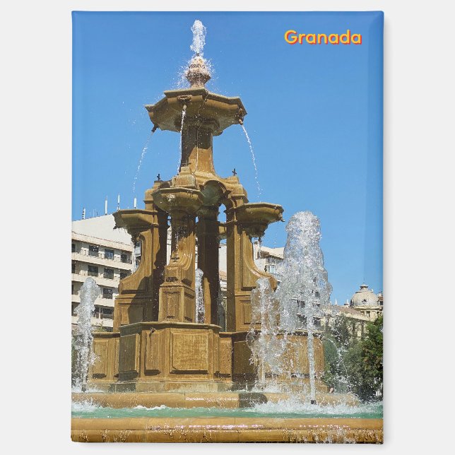 Granada Stadt in Spanien, Reise Magnet (Vorderseite)