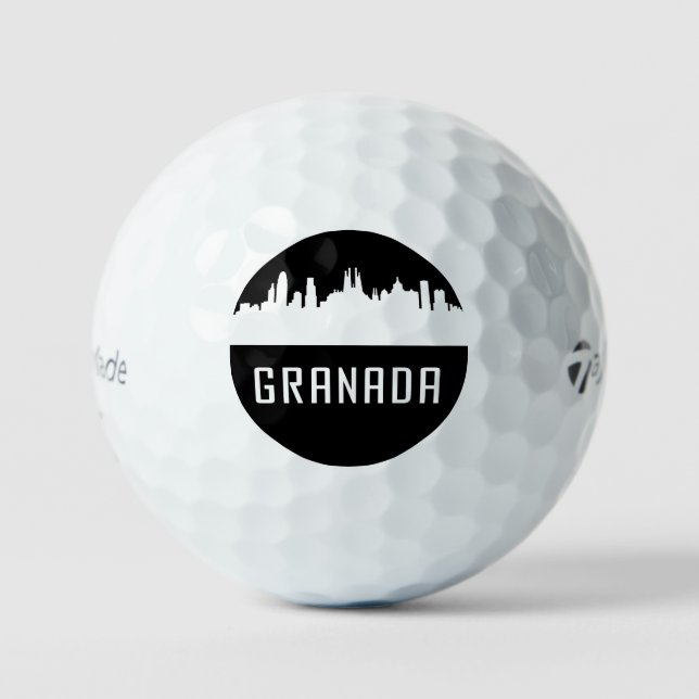 Granada | Städte Spaniens Golfball (Vorderseite)