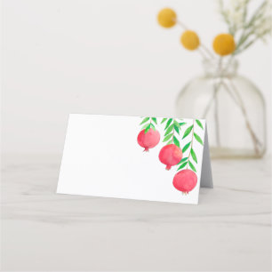 Granatäische jüdische Platzkarten, Tafelkarte Platzkarte