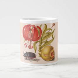 Granatapfel, Blume, Obst und Rhinozeros Jumbo-Tasse