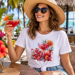 Granatapfel-Cocktail Tri-Blend Shirt