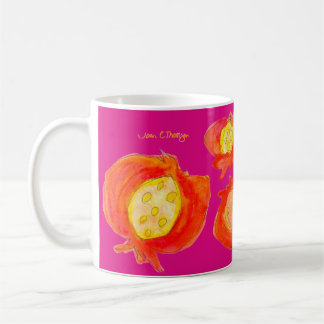 Granatapfel Freude auf Fuchsia-Tasse Kaffeetasse