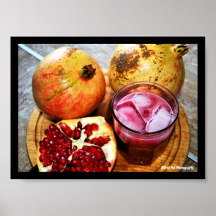 Granatapfel Frucht und Saft Poster