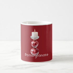 Granatapfel-Fruchtkerze Kaffeetasse
