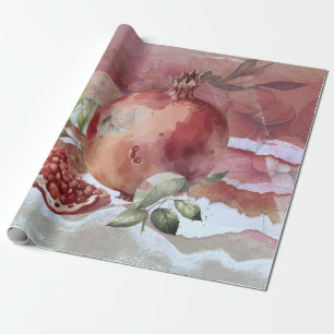 Granatapfel Geschenkpapier
