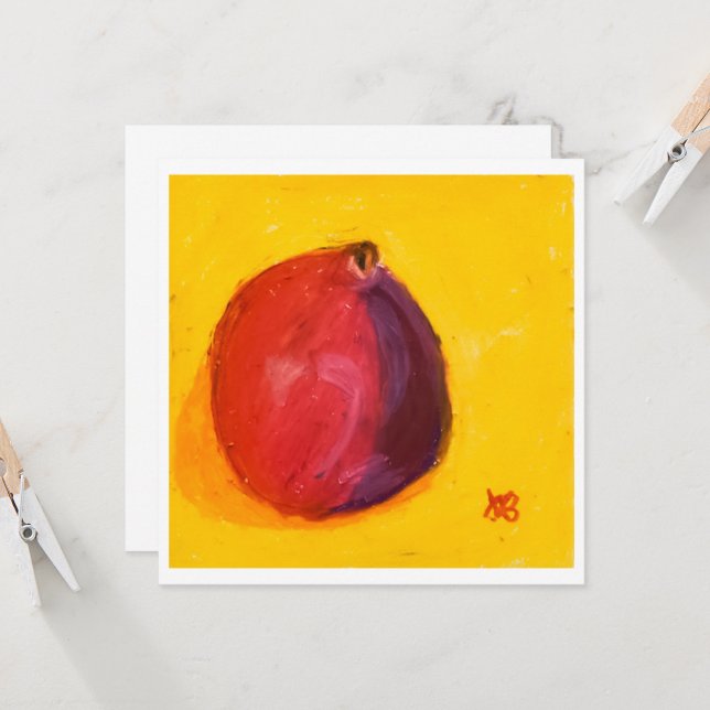 Granatapfel Karte (Vorderseite/Rückseite Beispiel)