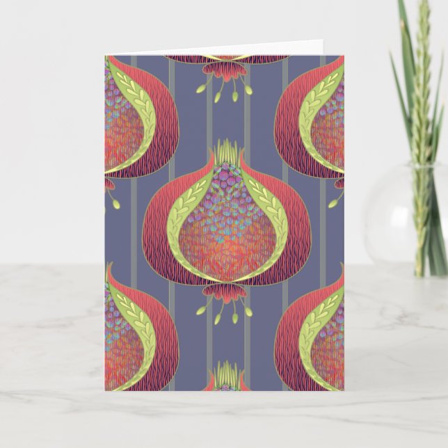 Granatapfel Karte (Vorderseite)