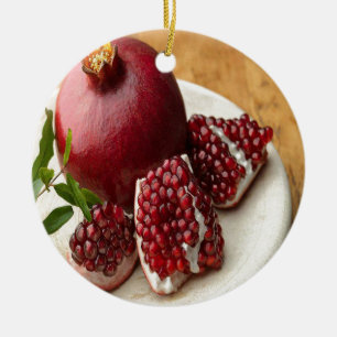Granatapfel Keramik Ornament