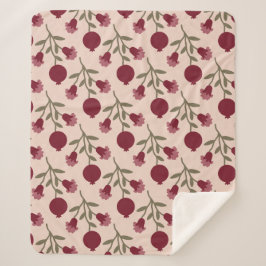 Granatäpfel mit Blüten und Früchten Sherpadecke