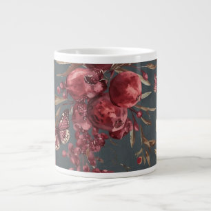 Granatapfel & Oliven-Tasse Weinroter Botanischer Jumbo-Tasse
