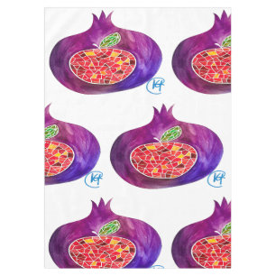 Granatapfel-Rosh-Hashana-Tischdecke Tischdecke