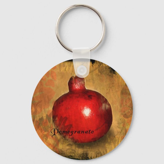 Granatapfel Schlüsselanhänger (Vorderseite)