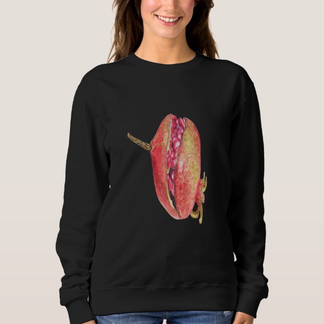 Granatapfel Sommerfrucht Sweatshirt (Vorderseite)