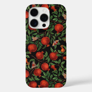 Granatäpfel und Bella-Motten iPhone 16 Pro Hülle