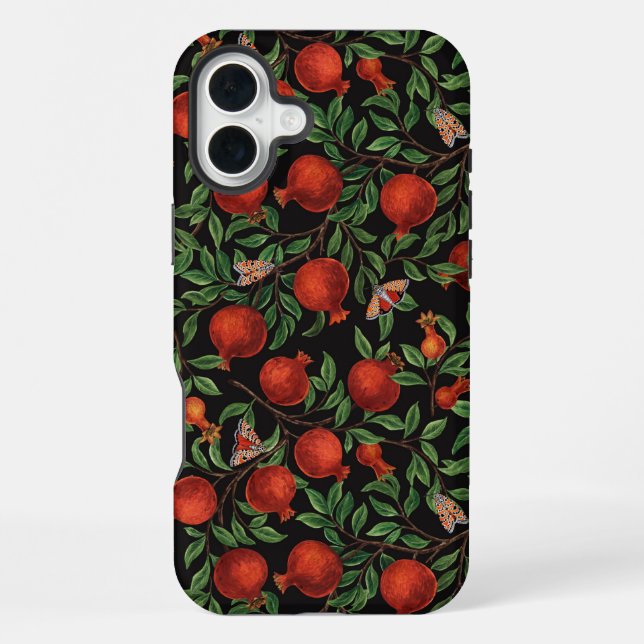 Granatäpfel und Bella-Motten  iPhone Hülle (Rückseite)
