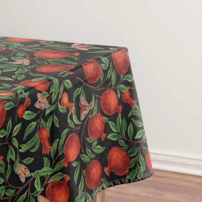 Granatäpfel und Bella-Motten Tischdecke (Beispiel)