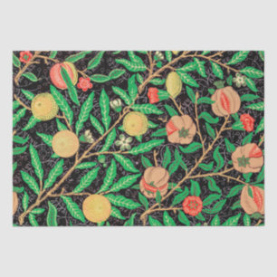 Granatäpfel und Blume an Zweigstellen Seidenpapier