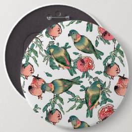 Granatapfel und Lovebirts Button