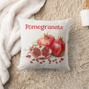 Granatapfel-Wurfkissen Kissen