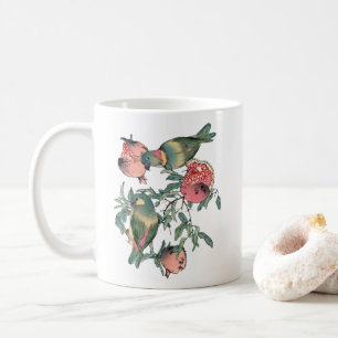 Granatapfelfrüchte & Lovebirds Kaffeetasse