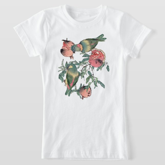 Granatapfelfrüchte & Lovebirds T-Shirt (Ablage )