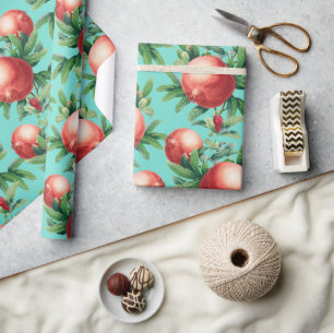 Granatapfelmuster geschenkpapier