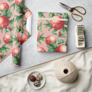 Granatapfelmuster geschenkpapier