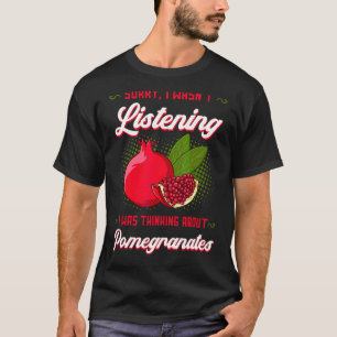 Granatapfelsaftsamen Saatgut Frucht Blume Pflanze T-Shirt