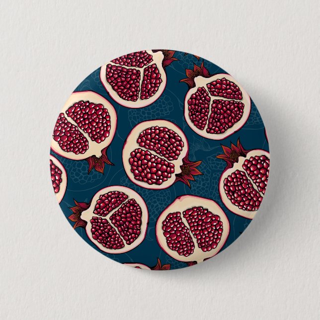 Granatapfelscheiben Button (Vorderseite)