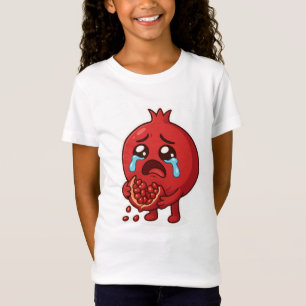 Granatapfelsticker zum Cartoon - Niedliches Obst T-Shirt