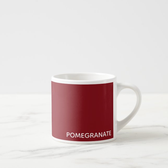 Granatrot - Name Espressotasse (Rechts)