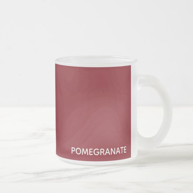 Granatrot - Name Mattglastasse (Rechts)