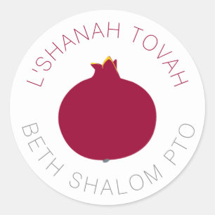 Granatrote Aufkleber